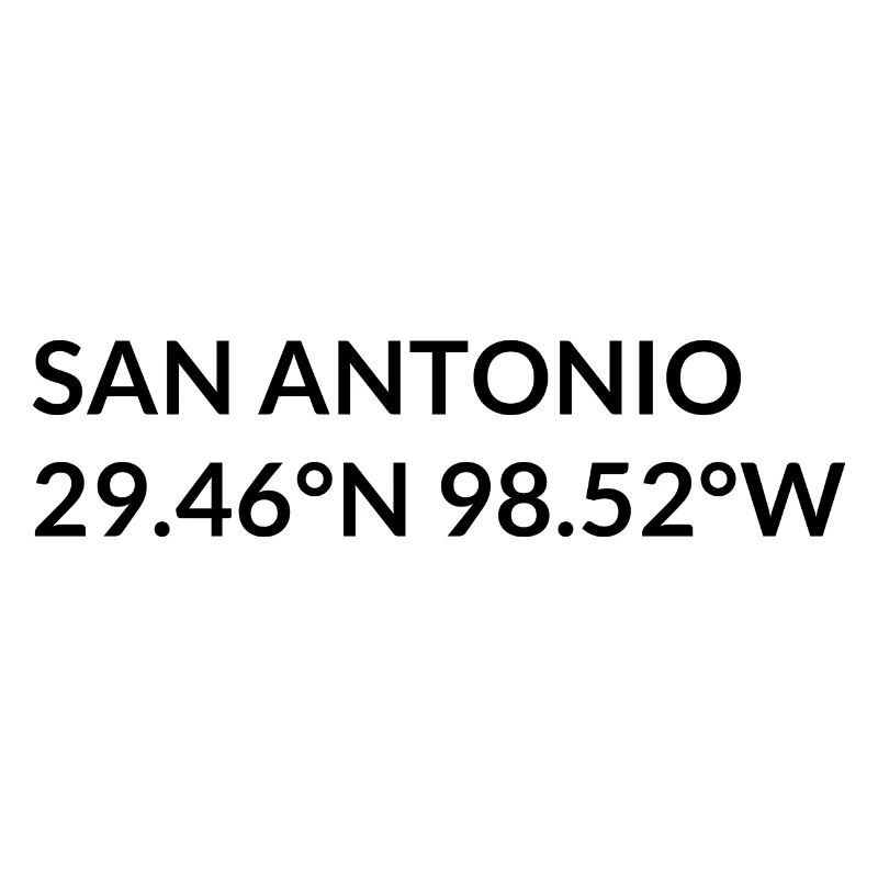 Coordonnées de San Antonio, Texas, États-Unis