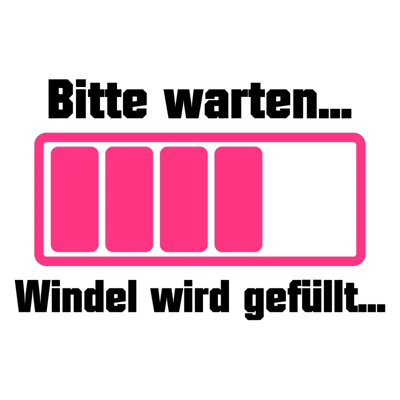 bitte warten windel wird gefüllt