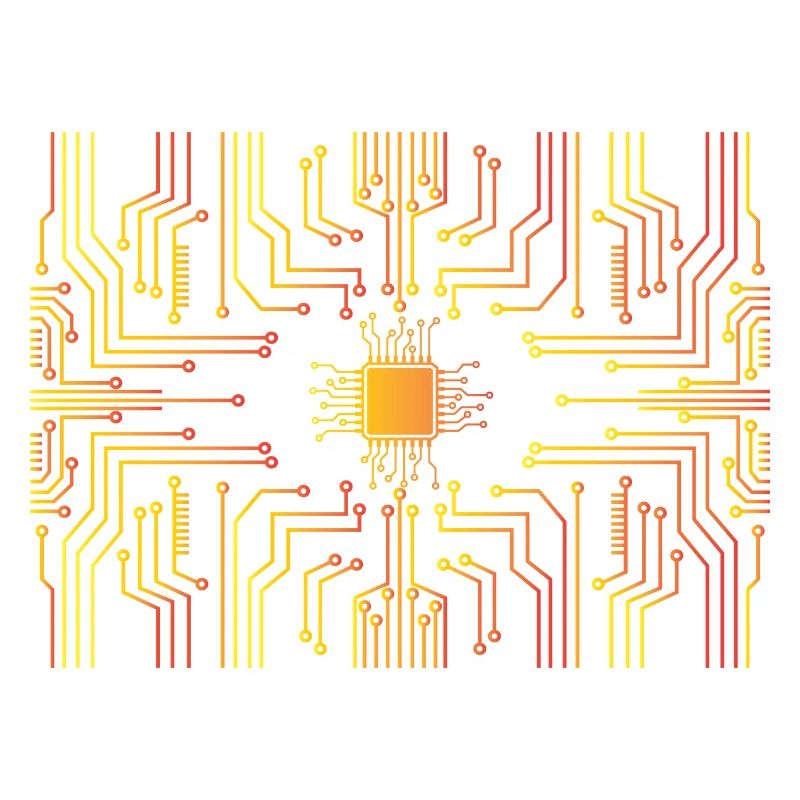Circuit board core CPU heart pc coder geek