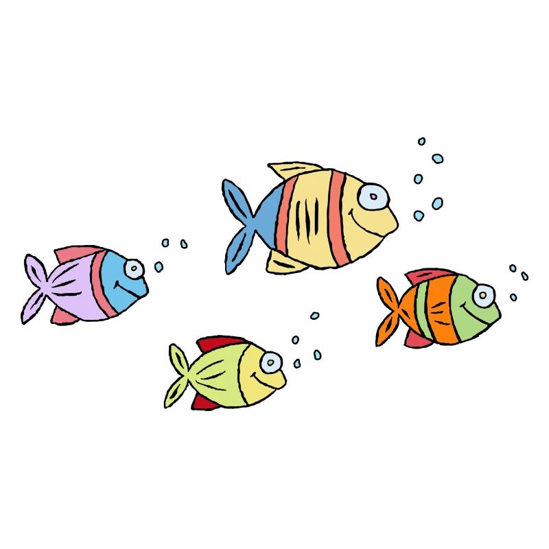 coloré poisson eau mer graffiti dessin d’enfants