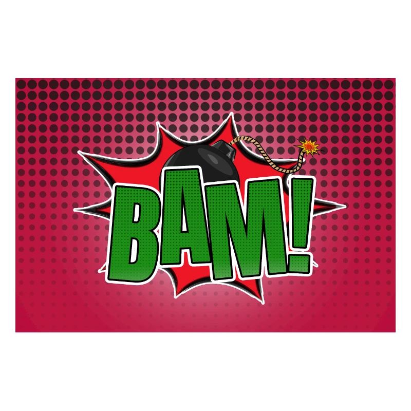 Bam! Comic Stil Graffiti Schriftzug