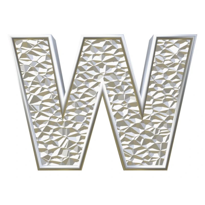 W, lettre, initiale, monogramme,