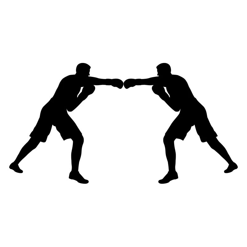 L’unité par les couleurs ! Deux figurines de boxe colorées dans le Gle