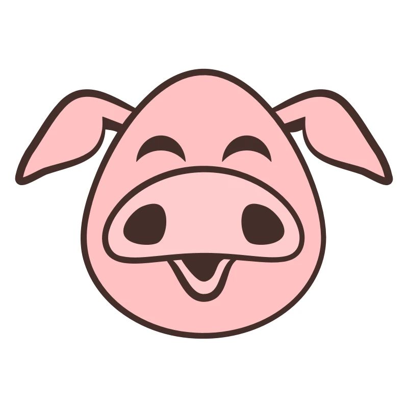 Visage De Cochon Animal Amour Petit Cochon Mignon