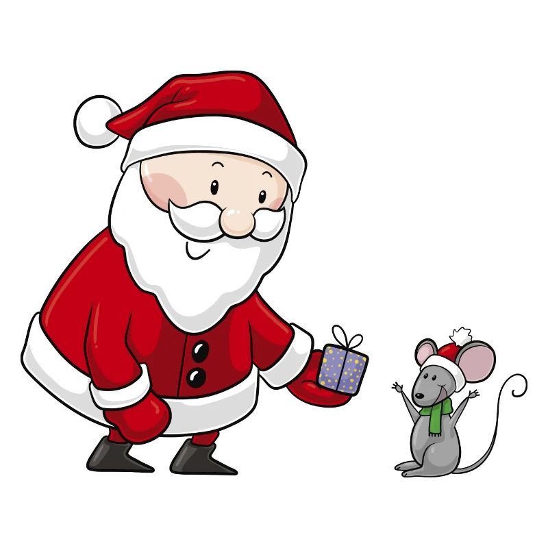 Süßer Comic Weihnachtsmann
