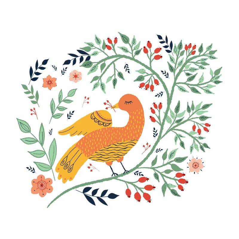 Oiseau d’art populaire Vogel