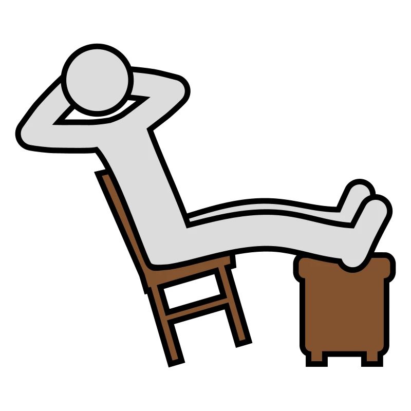 Man rests