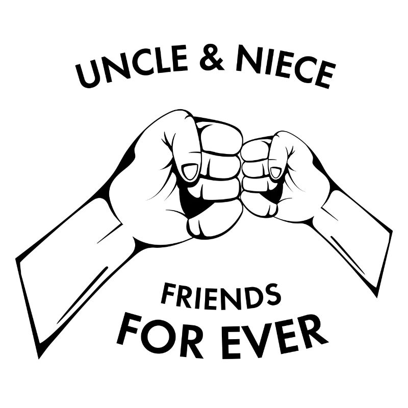 Hands Uncle Niece Black Gift Idea