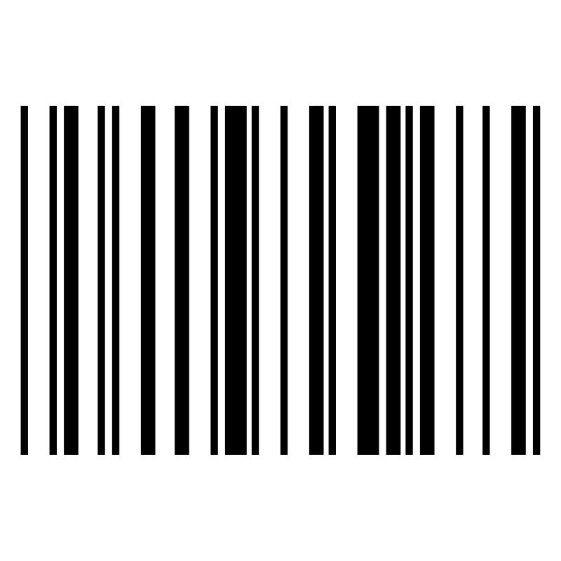 Bande de code à barres rayée