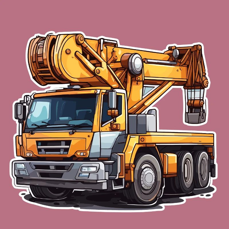 Crane / construction site / winch / crane system