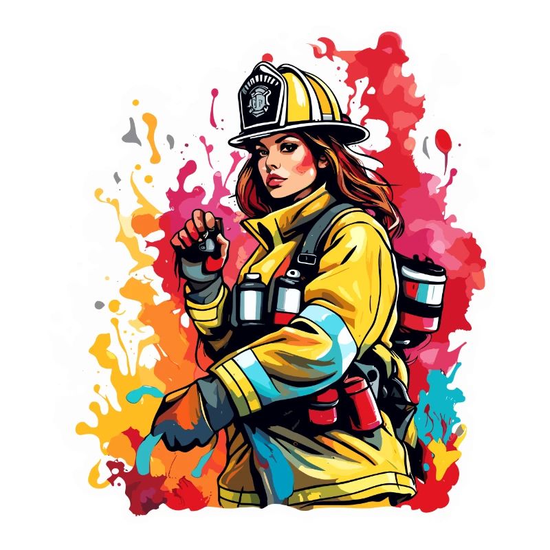 Firefighter / Fire / Fire / Extinguish / Heroine