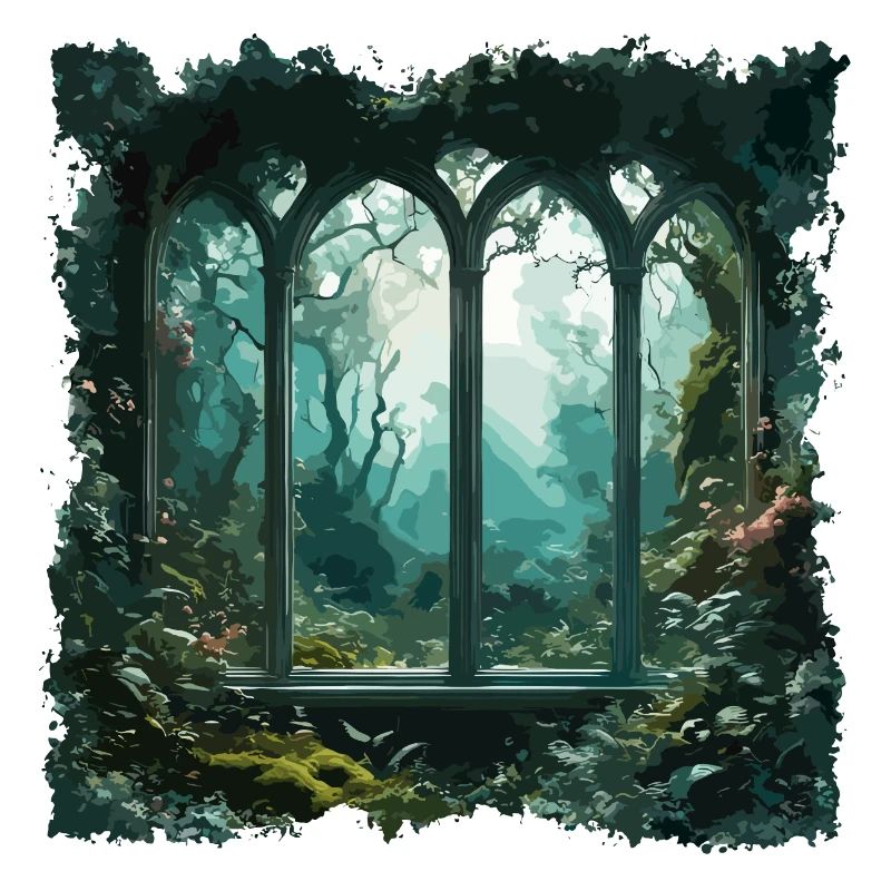 Window in the Forest / Trees / View / Wilderness