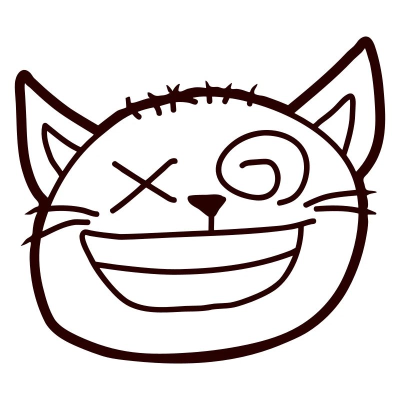 Insane Cat Squints Funny Crazy Grimace
