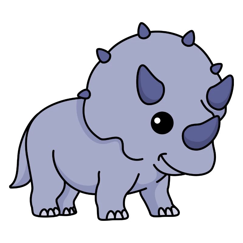 Dinosaur triceratops comic