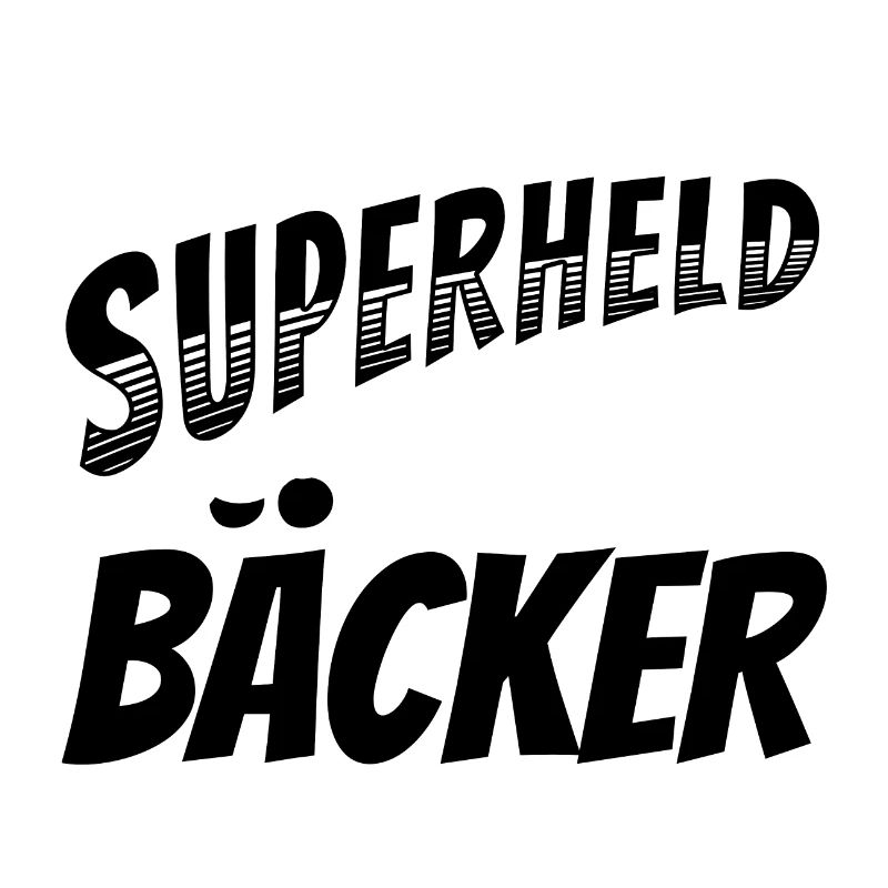 Superheld, clever getarnt als Bäcker