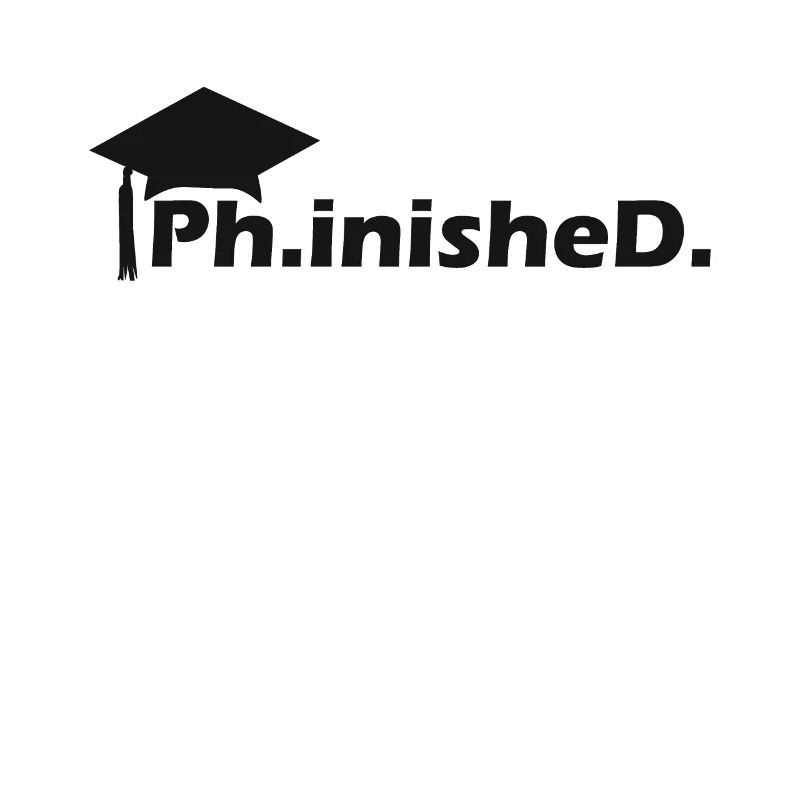 Ph.inishe.D. Doktorarbeit Abschluss