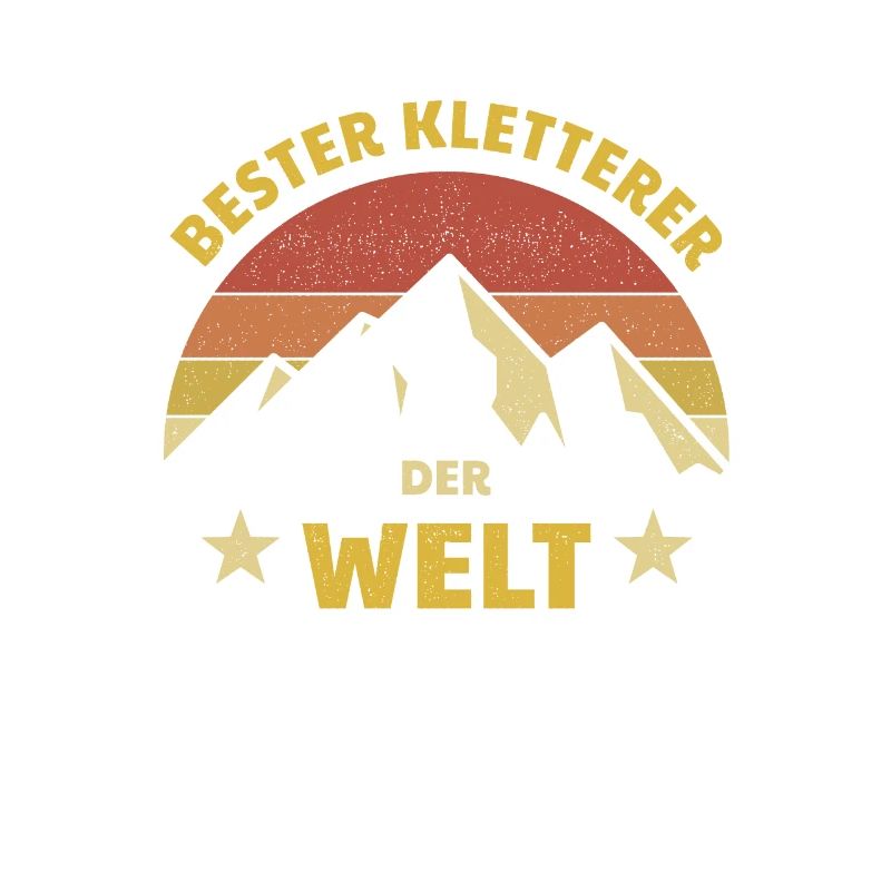 Bester Kletterer der Welt Bergsteiger Design