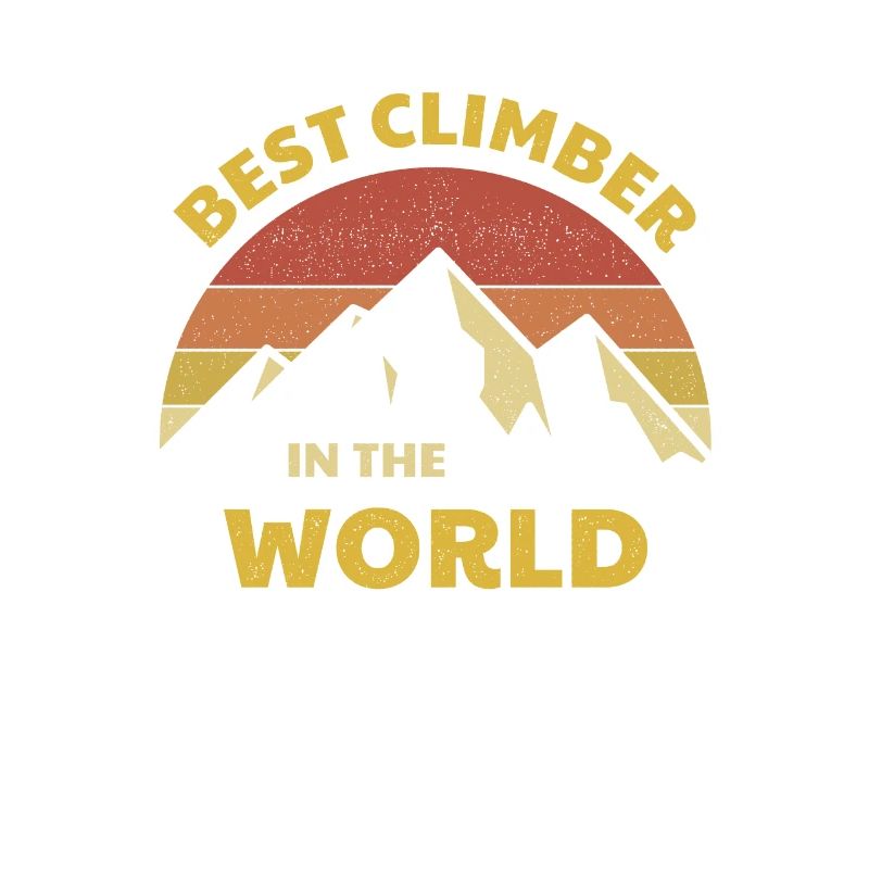Bester Bergsteiger der Welt Kletterer Design