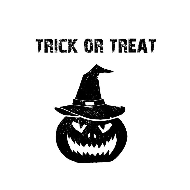 Halloween Süßes oder Saures trick or treat Kürbis