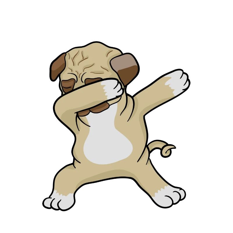 Mops Dab - Dabbing pug