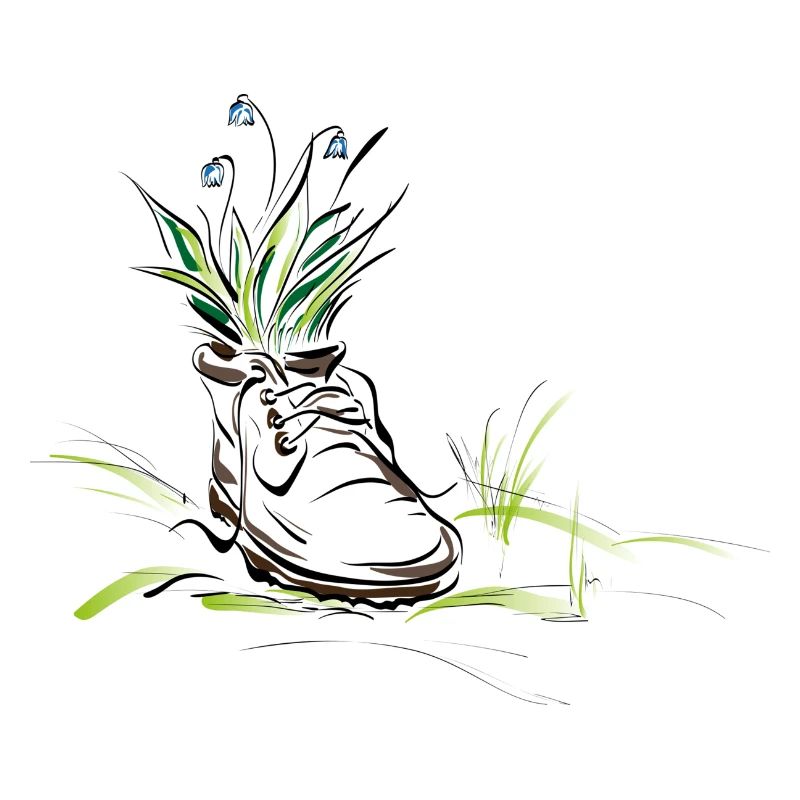 Chaussure à fleurs