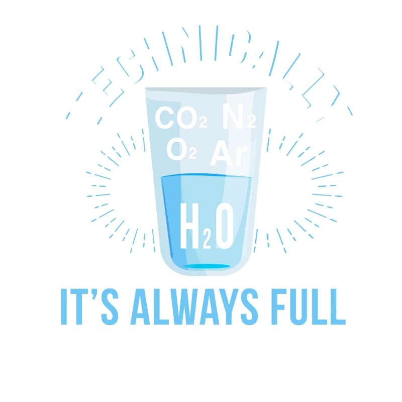 Technisch ist das Glas immer voll