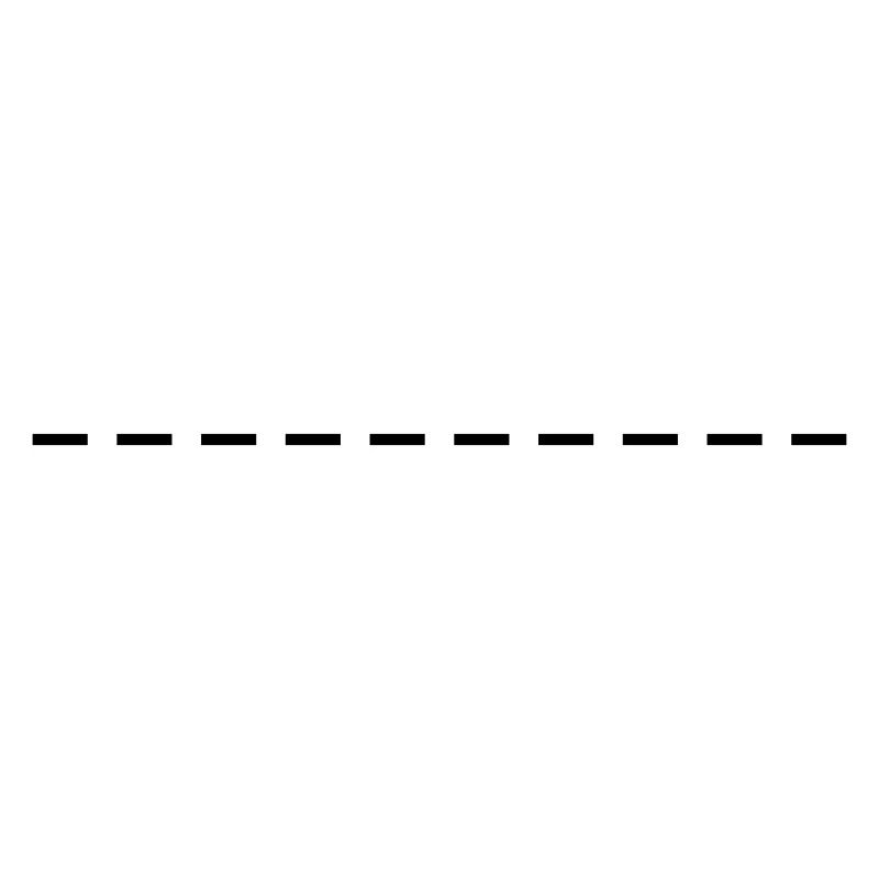 Line dashed symbol stroke