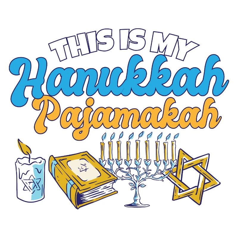 C’est mon pyjama de Hanoukka juif assorti