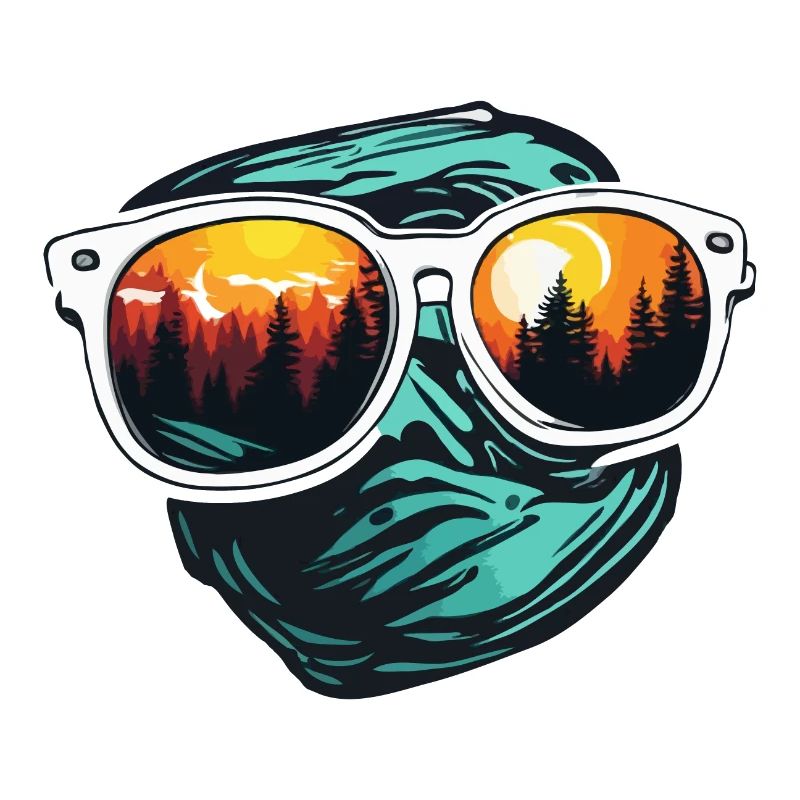 Sunglasses / Reflection / Forest / Reflection