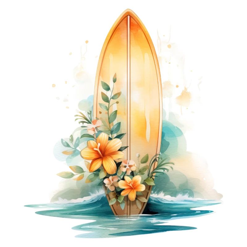 PLANCHE DE SURF EN FLEURS