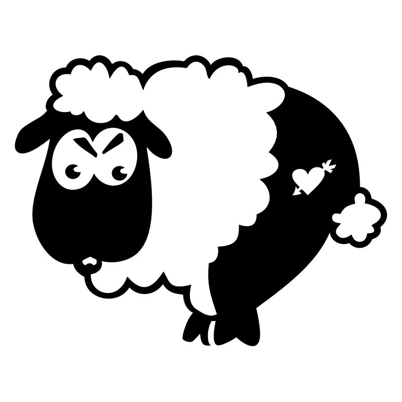 Half Shorn Sheep (1c)