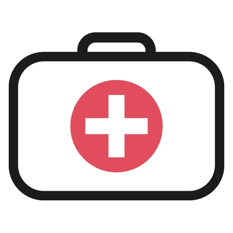First aid medicine suitcase
