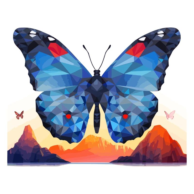 Morpho Papillon Bleu