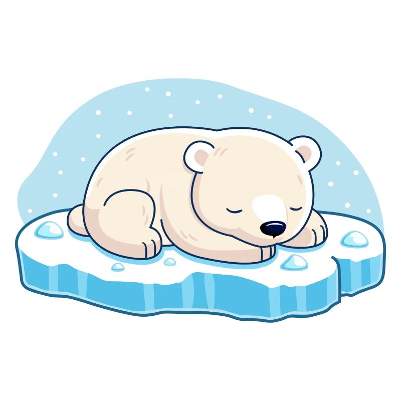 Schlafender Eisbär