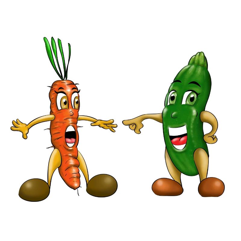 Das Gemüse des Babys und der Veganer