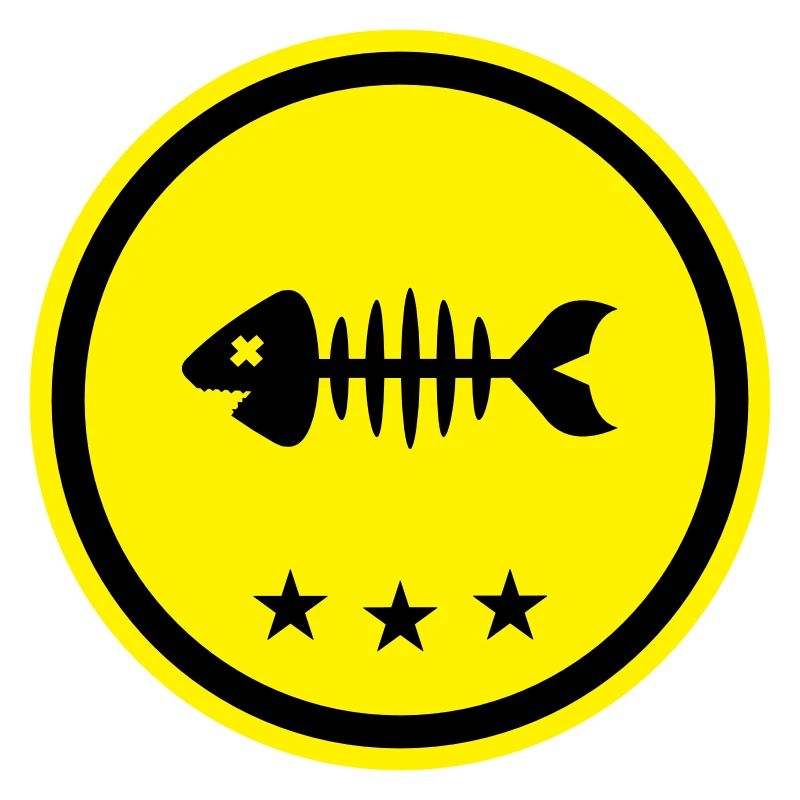 Fisch Symbol Knochen Gräte