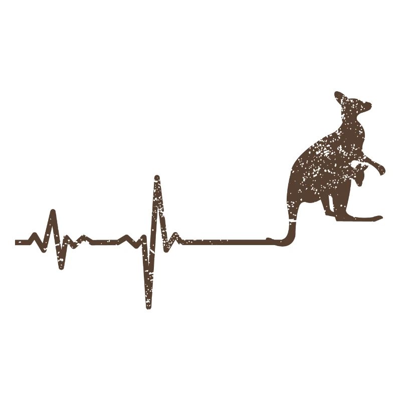 Gift heartbeat kangaroo