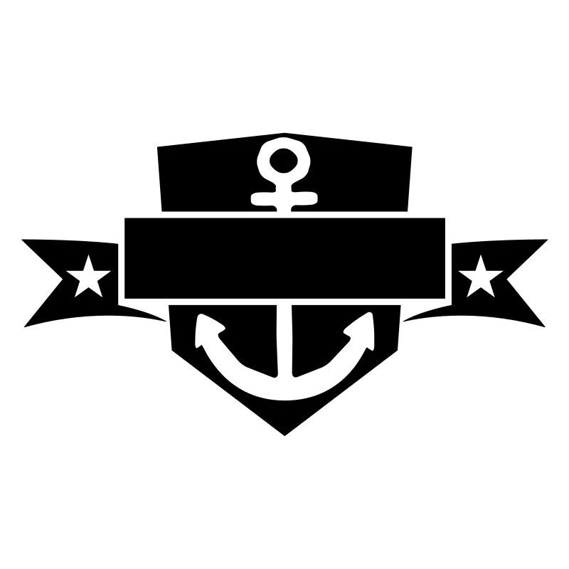 bannière bouclier blason nom de texte ancré ancre jeter