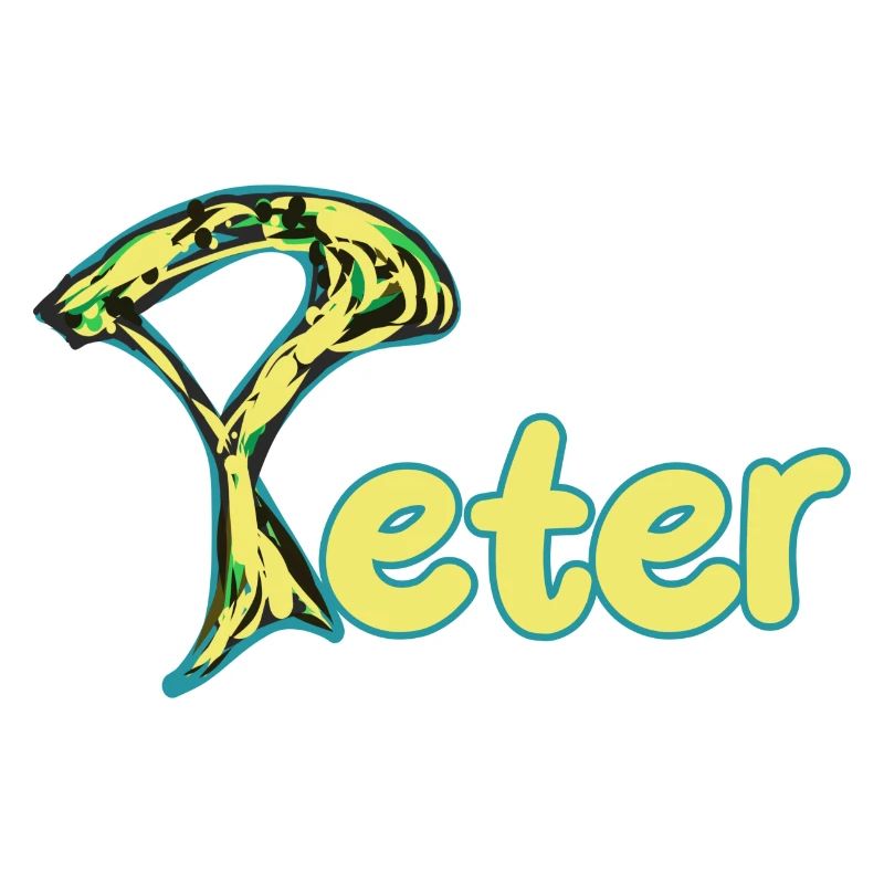 Peter artful yellow text