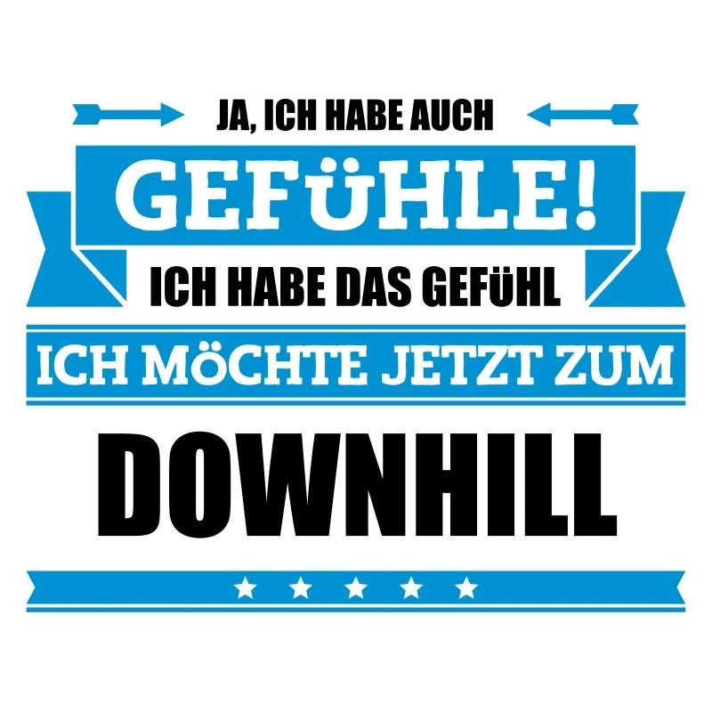 Lustiger Downhill Spruch