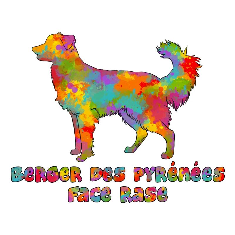 Shepherd of the Pyrenees Face Rase Multicolore