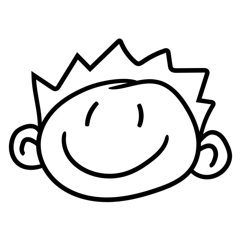kopf gesicht kind gemalt kritzel comic cartoon jun