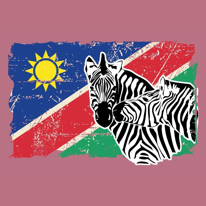 Namibia Flag - Zebra