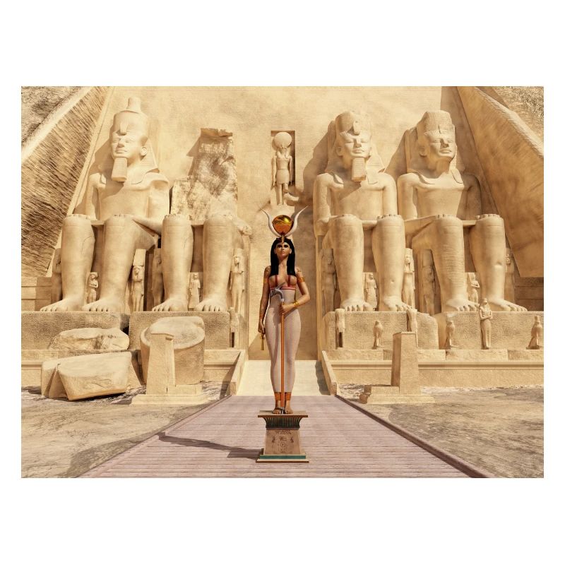 Déesse Hathor et temple d’Abu Simbel en Egypte