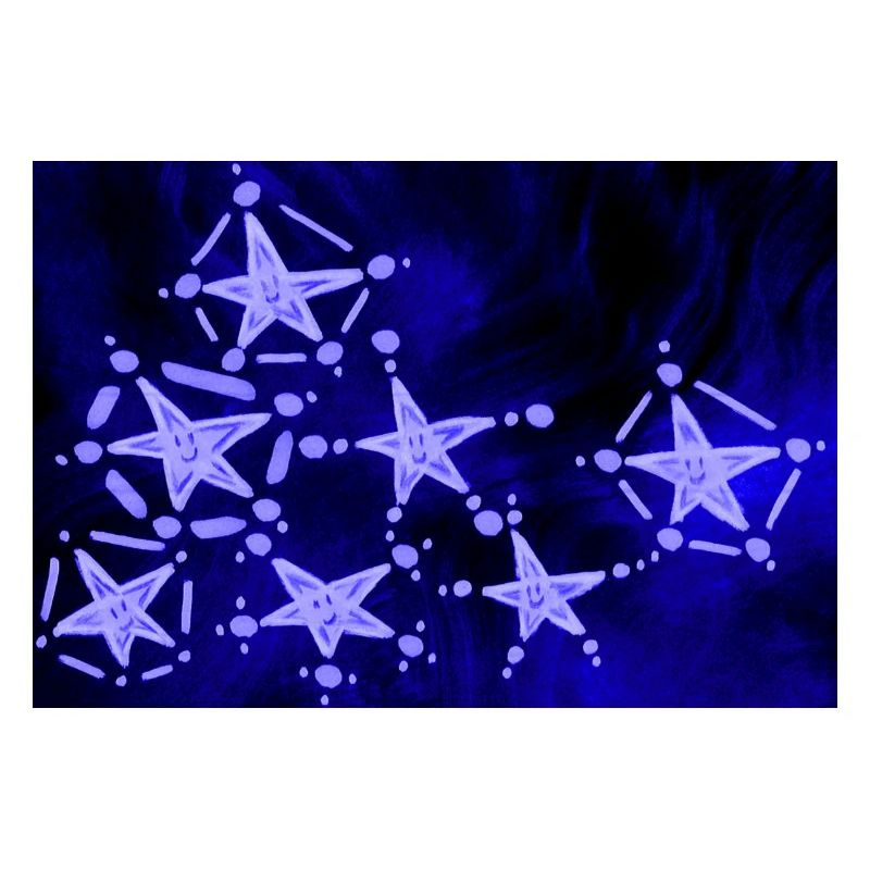 7 BLAUE STERNE