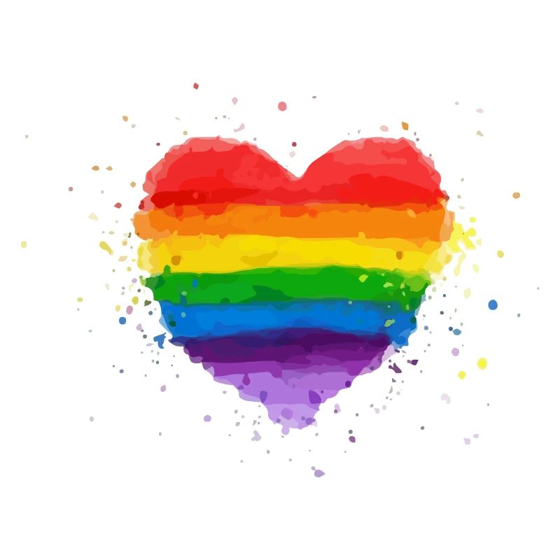 Regenbogen Herz