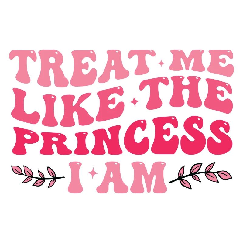 Behandle mich wie die Prinzessin, ich bin ein lila süßes Mädchen