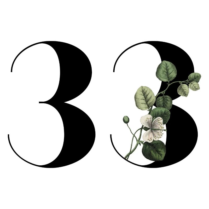 Nummer 33 Blumengrün - 33. Blumengeburtstag