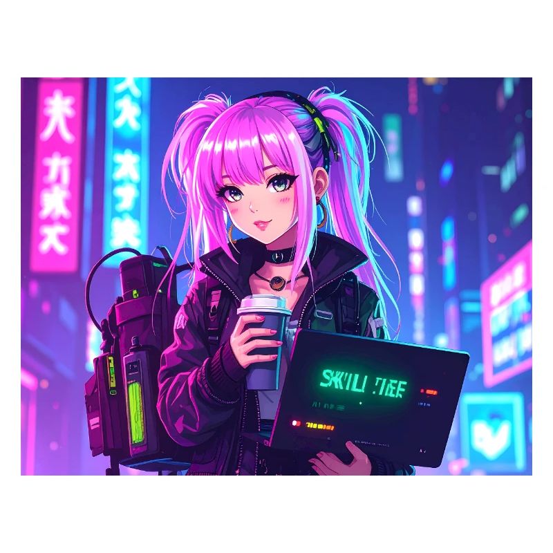 Pink Coder Girl – Compétence : mignonne et élégante