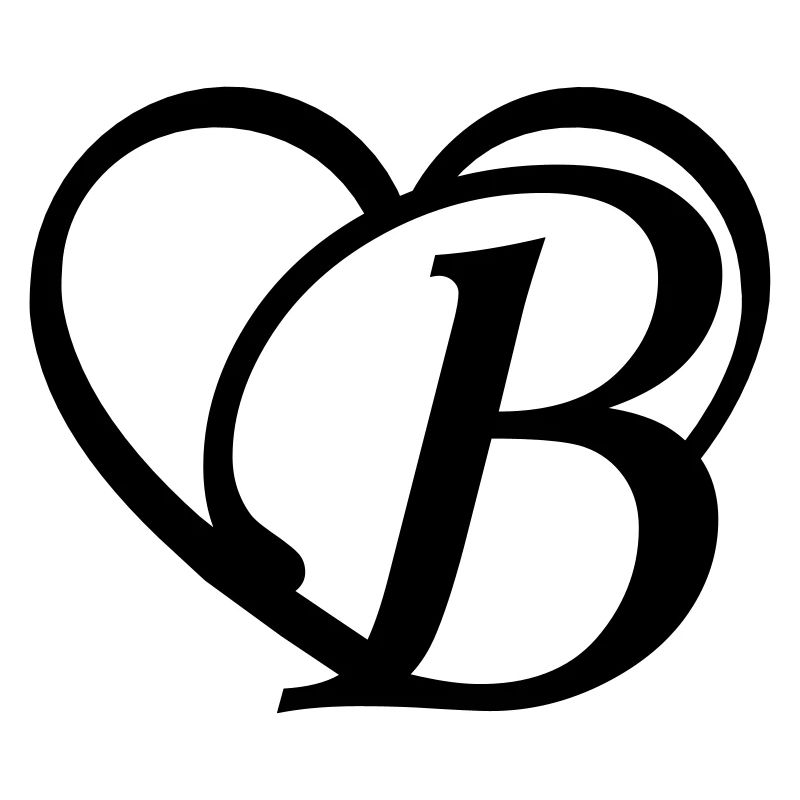 Herz Buchstabe B